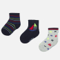 предварительный просмотр Baby boy's printed socks set